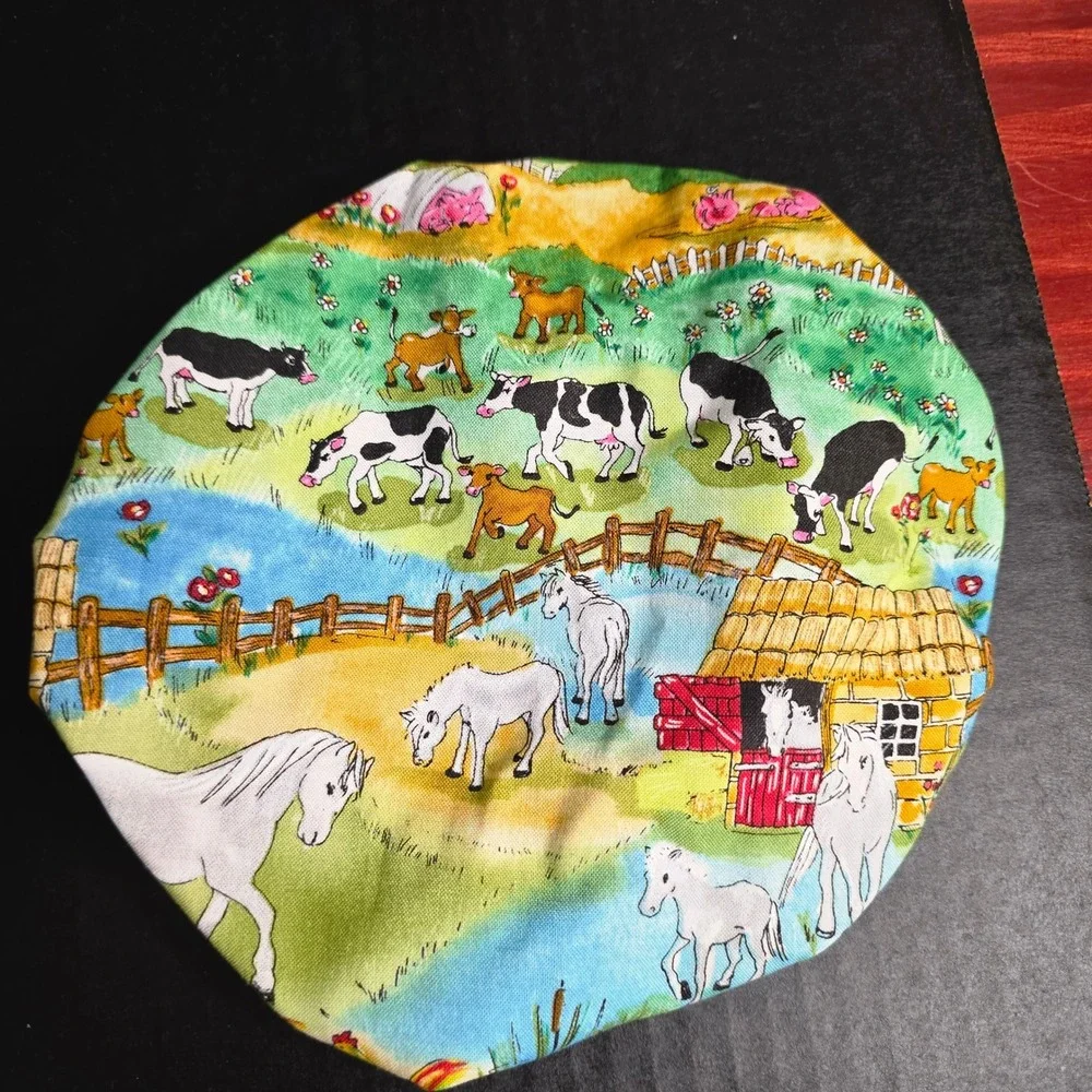Farm Yard Animals Red Fireworks KitchenAid Mixer Mixing Bowl Cover Baking